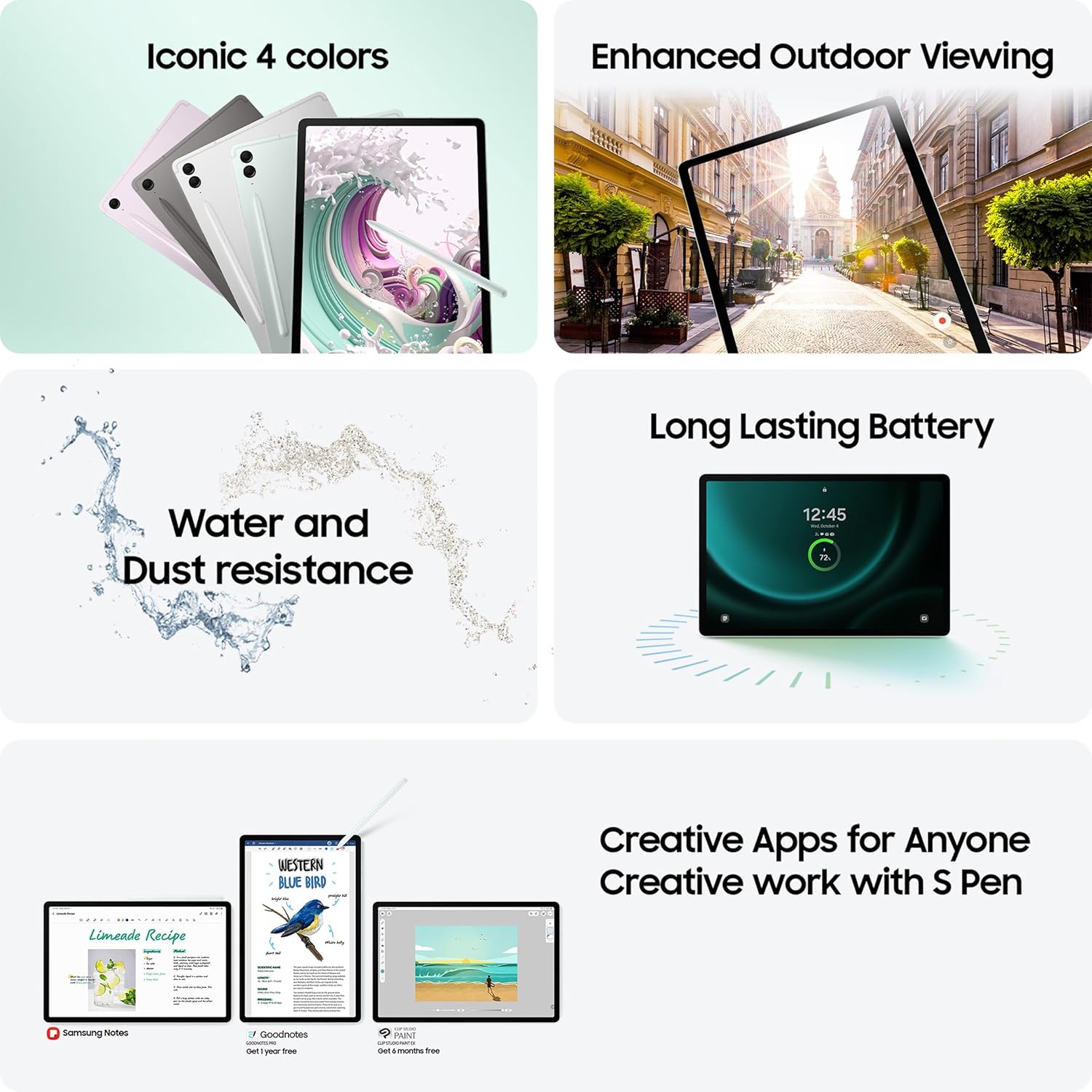 Buy Samsung,Samsung Galaxy Tab S9 FE 5G - 128GB, 10.9" - Grey, Unlocked - Gadcet UK | UK | London | Scotland | Wales| Near Me | Cheap | Pay In 3 | Tablet Computers